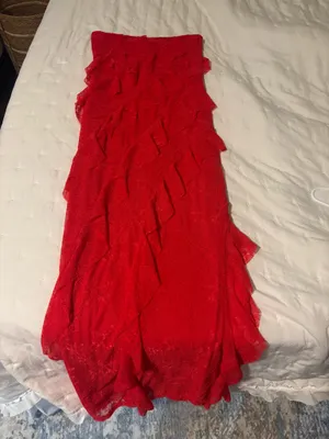 Wild Fable Target red strapless dress thumbnail 2