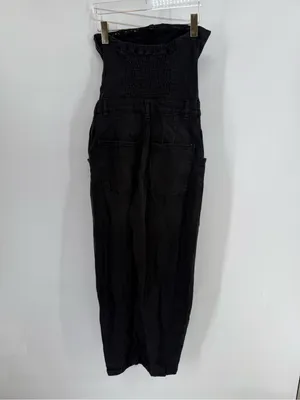 Free People black denim jumpsuit size xs NWT thumbnail 3
