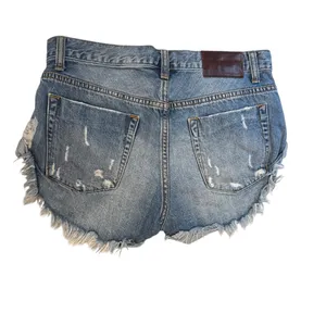 • One Teaspoon • Women’s WORN OUT daisy duke cut denim distressed shorts. thumbnail 3