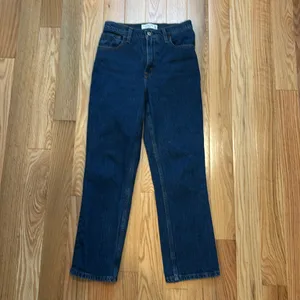 Abercrombie & Fitch Dark Blue Straight Leg Jeans thumbnail 7