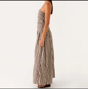 Boutique Brown checkered maxi Dress thumbnail 4
