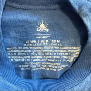 Disney Stitch Hawaiian Aloha Spirit Jersey Blue Womens Medium Long Sleeve thumbnail 6