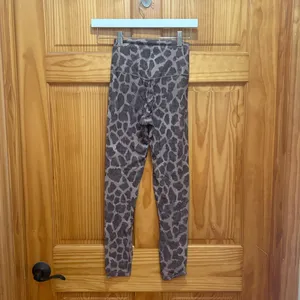 Aerie Size Small 7/8 High-Rise Brown Animal Print Legging. thumbnail 4