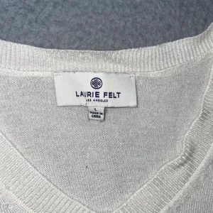 Laurie Felt Sweater‎ Women Large Cashmere Blend Heart V Neck Long Sleeve thumbnail 8