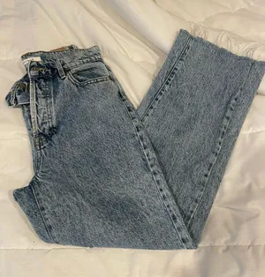 pacing high rise straight jeans thumbnail 1