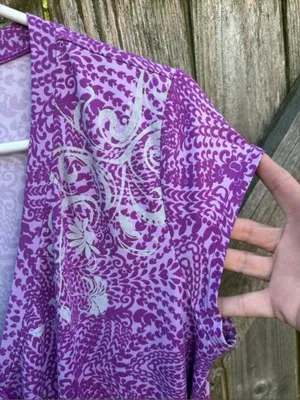 NWOT Athleta Nectar Faux Wrap Dress Purple Size Large thumbnail 5