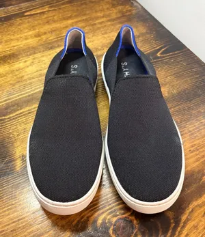 Rothys Black The Original Slip‎ On Sneakers Size 8.5 thumbnail 1