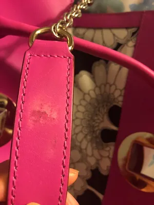 Kate Spade Hot Pink Tote Bag Purse thumbnail 6