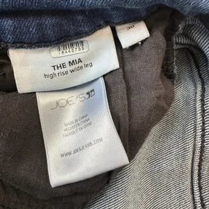 Joe's Jeans Wide Leg Jeans Size 30 Dark Wash Long Cotton Business Casual $200 thumbnail 13