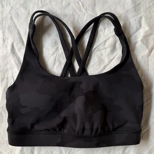 Lululemon Women's Black Camouflage Sports Bra thumbnail 3
