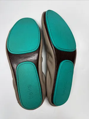 TIEKS Classic Leather Ballet Flats in Taupe S-596 Sz 10 thumbnail 7