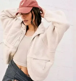 NWT Free People Movement X Hatch; Hit the Slopes Fleece Jacket; Large Size S thumbnail 10