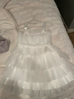 Boutique Tulle Dress White thumbnail 2