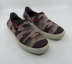 Rothy's women's slip-on sneakers feature a retired taupe camo knit pattern. SZ 7 thumbnail 1