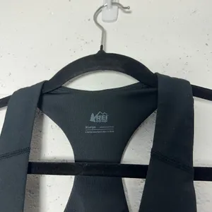 REI Co Op Womens Black Racerback Sports Bra‎ XL Athletic Workout Gym thumbnail 2