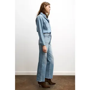 Zara Jean Z.03 Regular Fit High-Waist Long Length Size 4 Light Wash 8228/224/427 thumbnail 9