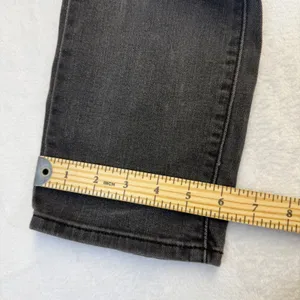 Levis 724 High Rise‎ Straight Jeans 28 Faded Black Dark Gray Denim 18883-0105 thumbnail 7