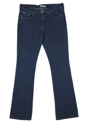 Vintage‎ Levis 515 Bootcut Jeans Women 8L (33x35) Dark Wash Blue Stretch Y2K thumbnail 1