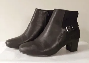 East 5th Rain Black Faux Leather Booties thumbnail 3