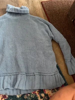 Aerie xs oversized blue sweater thumbnail 2