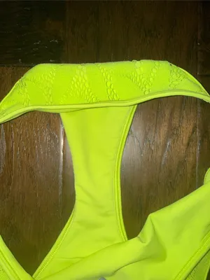 Aerie Neon Yellow Crochet Accent Bikini Bottom medium thumbnail 3