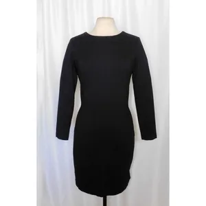 AMANDA‎ UPRICHARD Black Open Back Bow Ponte Knit Dress Sheath Classic Large thumbnail 2