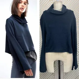 Free People FP Movement Salvation‎ Turtleneck Top in Navy Blue Size US Small thumbnail 2