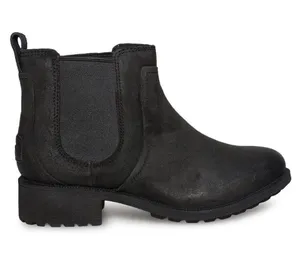 UGG Bonham Suede Sherpa Lined Winter Chelsea Boots Black Size Women’s 10 thumbnail 1