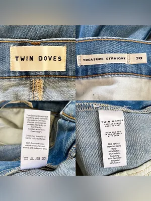 Emerson Fry Twin Doves Treasure Straight Jeans Worn Blue 30 EUC thumbnail 8