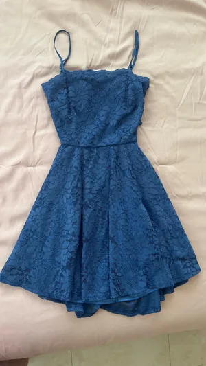 Lovely Day Royal Blue Short Dress thumbnail 1