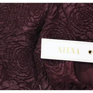 NWT Siena Womens Floral Jacquard Plunge Dress SATP1685 Wine Red 4 thumbnail 7