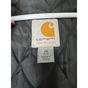 Carhartt Women’s Camden Plaid Wool Blend Quilted Jacket Faux Fur Hood XS thumbnail 7