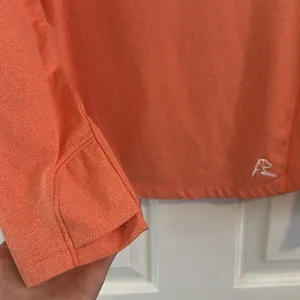 Rhoback Long Sleeve Quarter-Zip Pullover in‎ Coral thumbnail 5