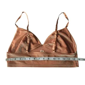 Victoria's‎ Secret Peach Ribbed Velvet Bralette XL thumbnail 5