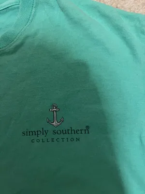 Blue/ Green Simply Southern T- Shirt thumbnail 2