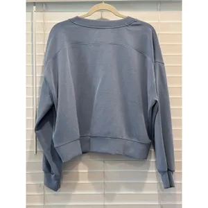 Lululemon Perfectly Oversized Crew Pullover Womens 10 Blue LW3GL9S Athleisure thumbnail 3