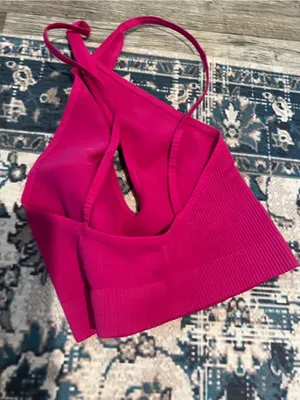 Free people Ribbed Deep V Halter Crop Top thumbnail 6