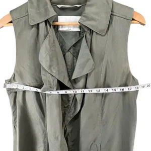 Babaton Aritzia Vest Womens S Sleeveless Trench Duster Long Open‎ Front Layering thumbnail 5