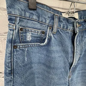 Reformation Julia High Cigarette Jeans Women 28 Sonoma Destroyed Blue thumbnail 7