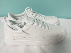 SHEIN Women's White Fly Leather Sports Trainers Breathable Size‎ 38 (5.5) New thumbnail 1