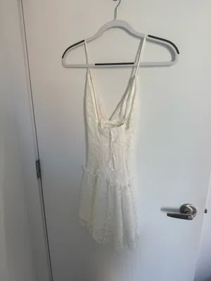 Selfie Leslie Dress White Mini thumbnail 4