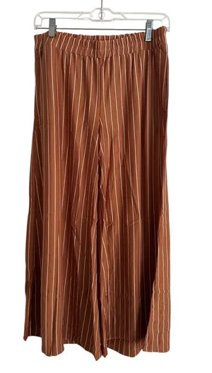 Carly Jean Los Angeles Wide Leg Pants in Rust thumbnail 1