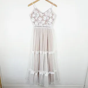Lulu's Elenora White Embroidered Maxi Dress thumbnail 6