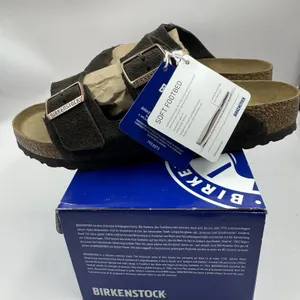 Birkenstock Arizona Mocca Brown Soft Footbed Suede Leather Women Sandals Size 10 thumbnail 8