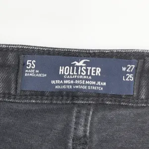 Hollister Mom Jeans Womens 27 Ultra High Rise Black Street 90s Retro Go See‎ thumbnail 10
