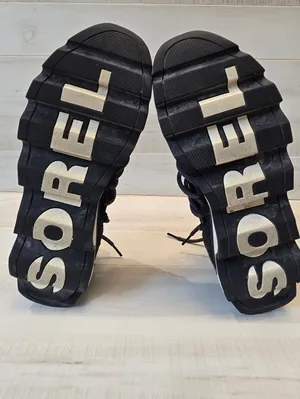 {10} SOREL Kinetic 5.5 Knit Lace Up Low Top Sneaker Women's Gray Black thumbnail 8