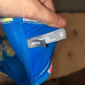 Aerie blue floral swimsuit bikini set! thumbnail 3
