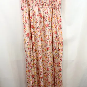 Culture Code Medium Maxi Dress‎ Pink Floral Smocked Cottagecore Feminine 1264 thumbnail 9