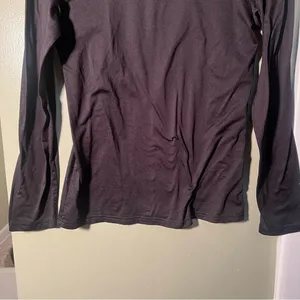 Wuhoupro‎ Women's Size Medium Long Sleeve T-Shirt Fleece Lined Black Microfiber thumbnail 8