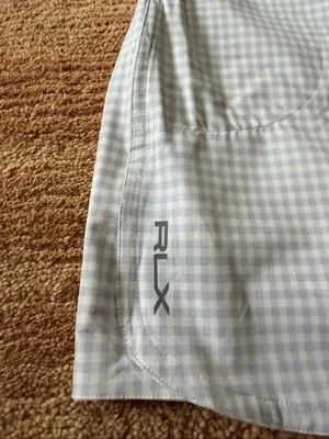 RLX Ralph Lauren Golf Gingham Skort S Purple White NWT thumbnail 4
